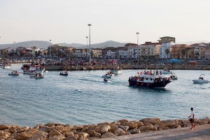 San Cataldo sulle barche a Cirò Marina