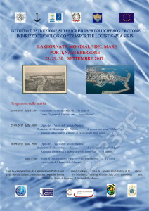 La Giornata Mondiale del Mare Porti, Navi e Persone all’Istituto Nautico di Crotone